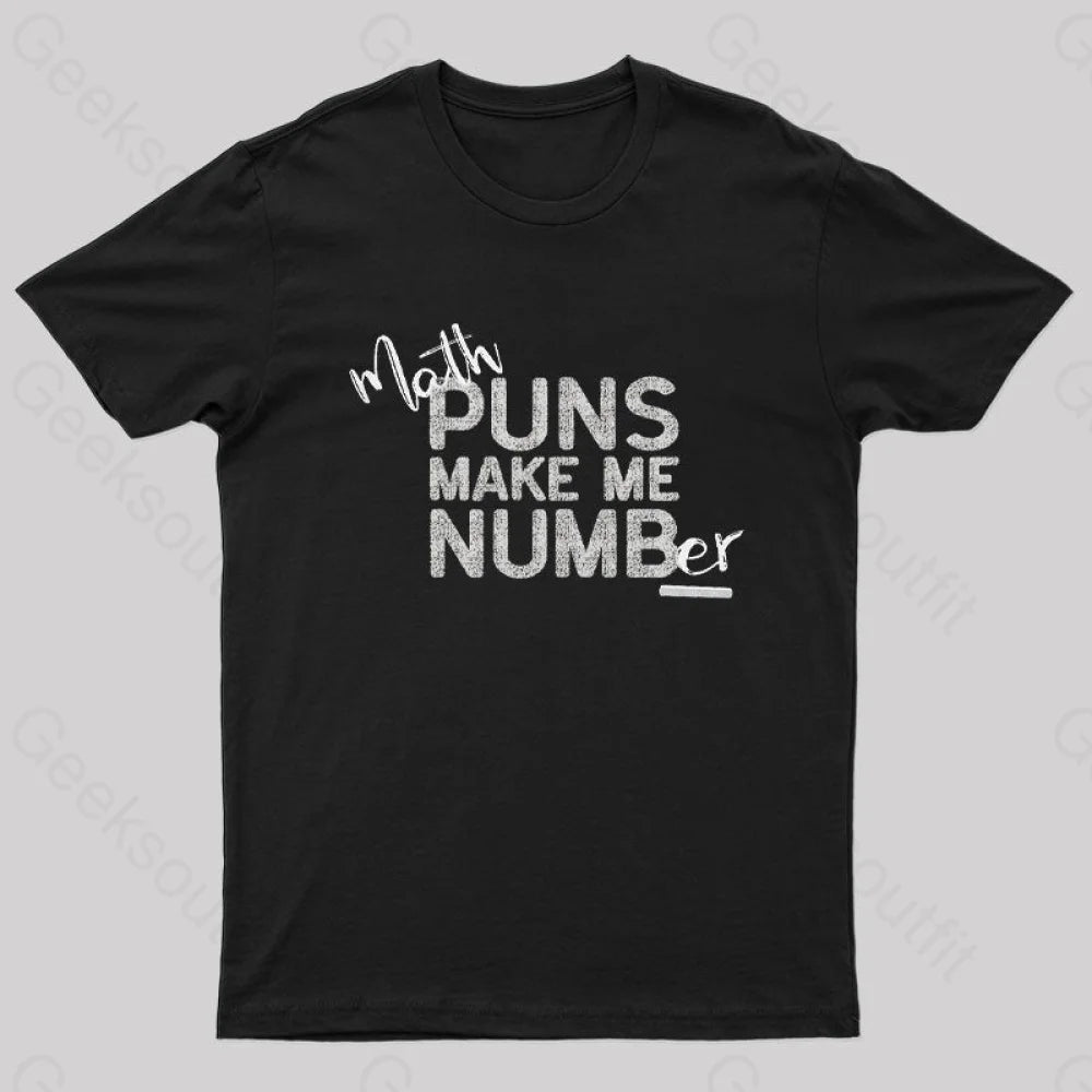 Math Makes Me Numb(er) Nerd T-Shirt