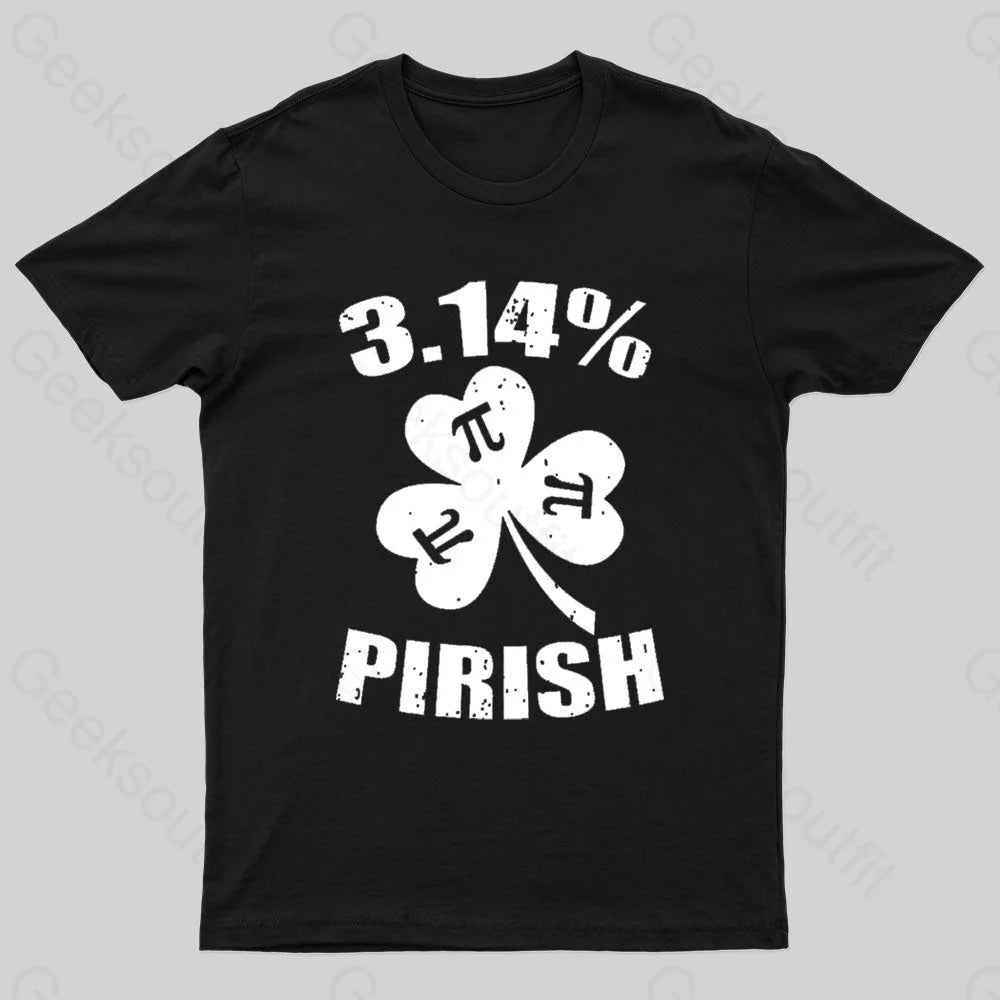 Pi Day St. Patrick's 3.14 Irish Nerd T-Shirt