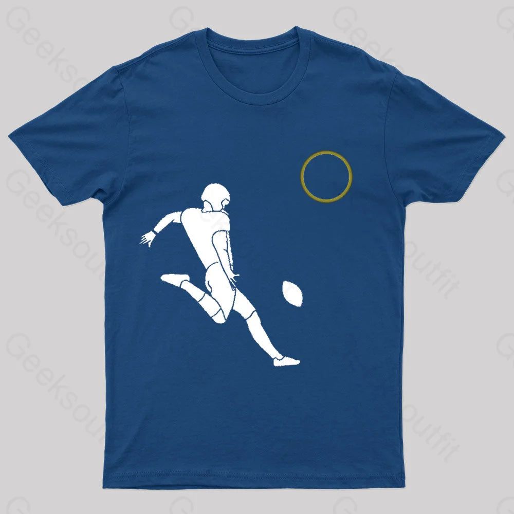 Total Solar Eclipse Football Player Nerd T-Shirt