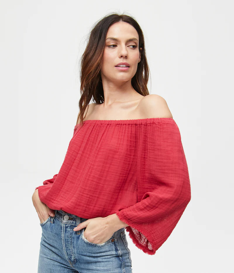 Isabel Convertible Gauze Top