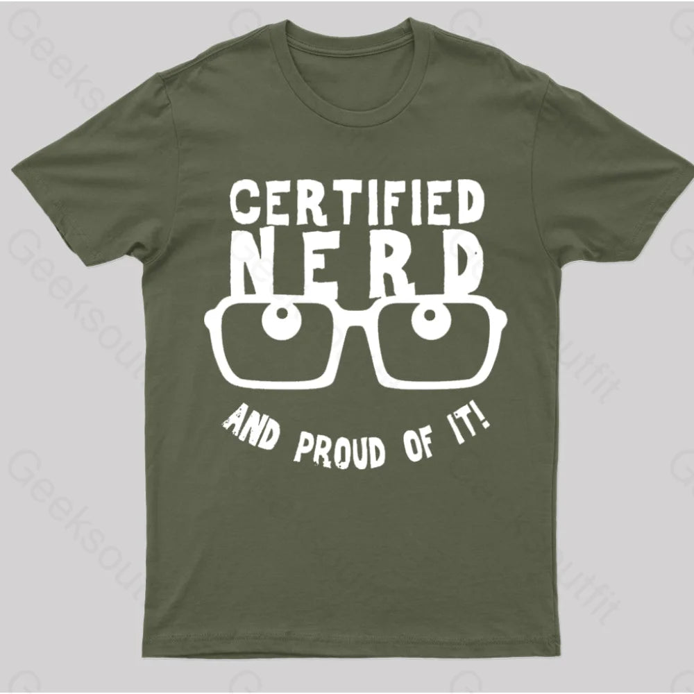 Certified Nerd Proud Nerd T-Shirt