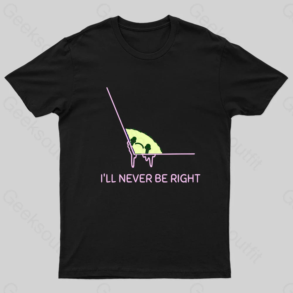 Never Right Basic Math Nerd T-Shirt