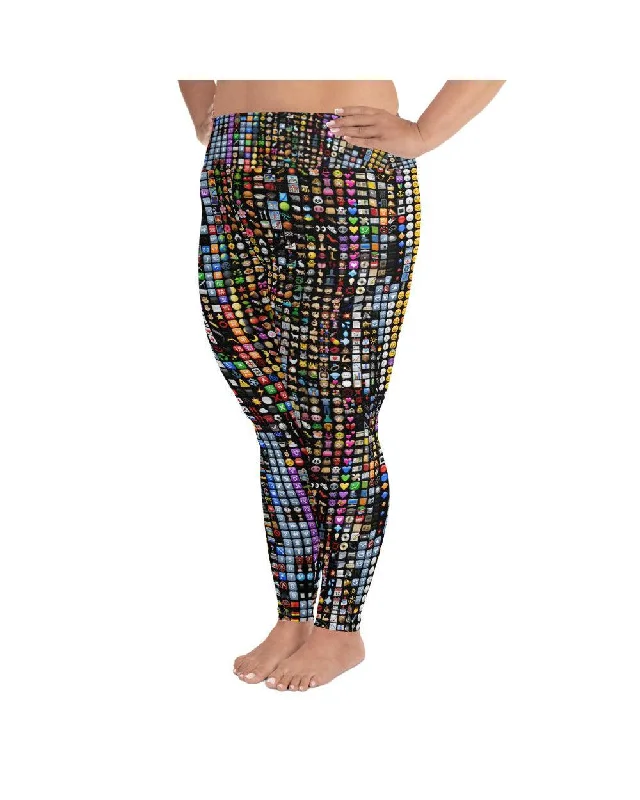 Emoji Plus Size Leggings