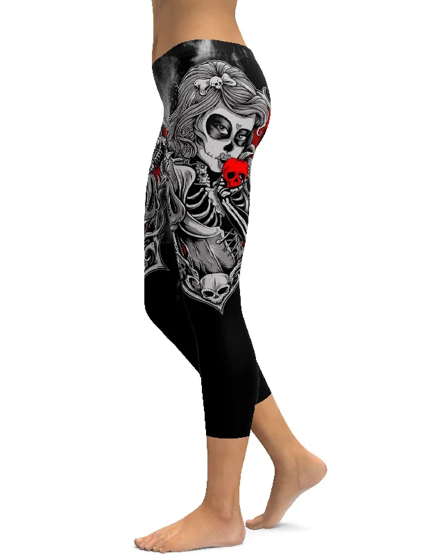 Sugar Skull Capris