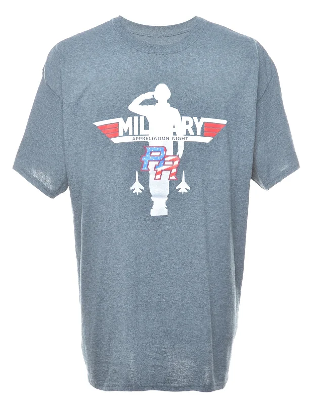 Military Printed T-shirt - XL