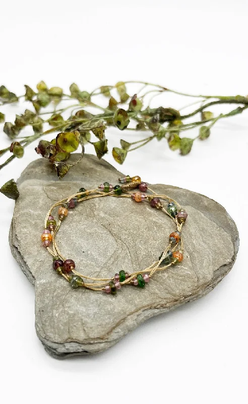 Loopy Tourmaline Necklace, Wrap Bracelet