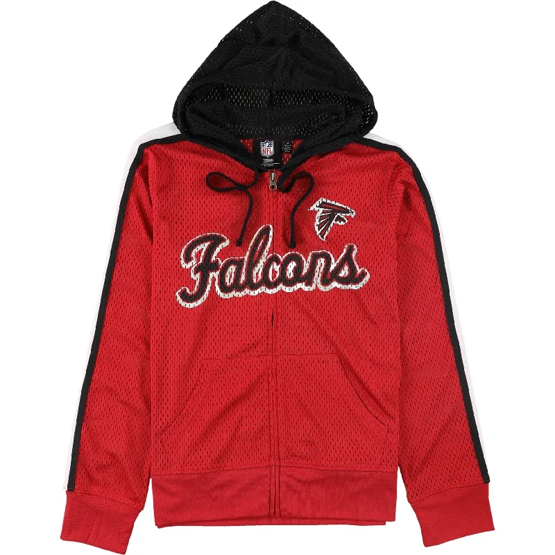 G-III Sports Womens Atlanta Falcons Hoodie Sweatshirt, Red, Medium