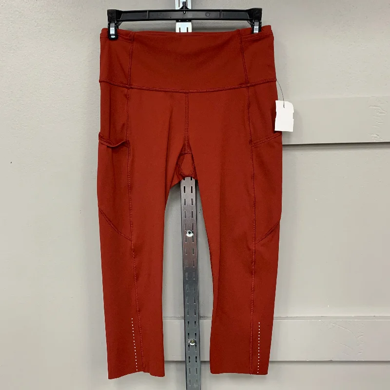 Athletic Leggings Capris By Lululemon In Red, Size: 6