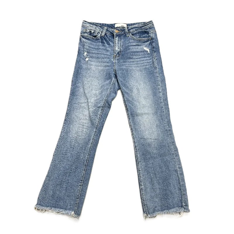 Jeans Straight By Vervet In Blue Denim, Size: 4