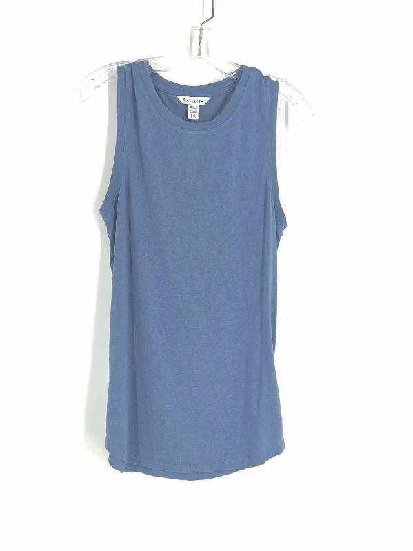 Athleta Size M Tall Slate Burnout Activewear Top-Sleeveless