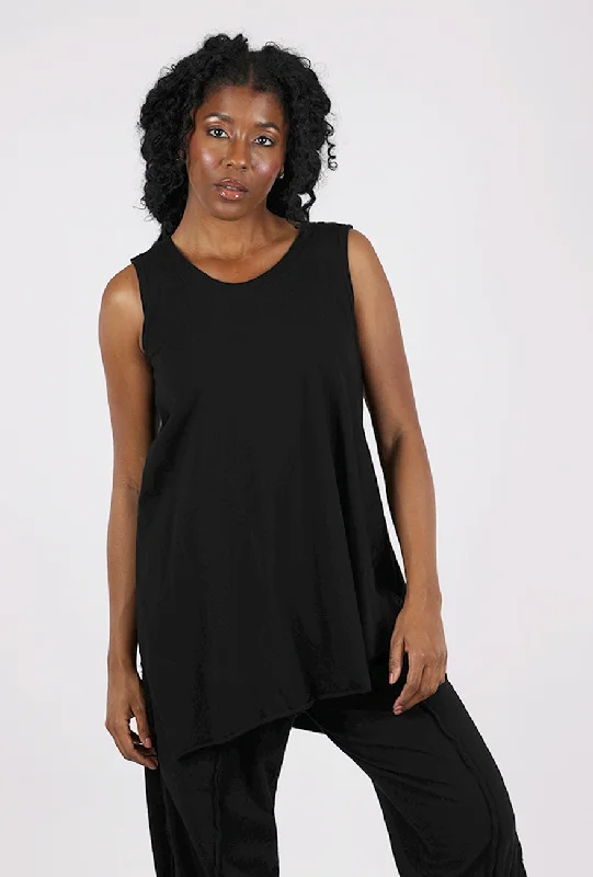 Knit Layer Tunic, Black