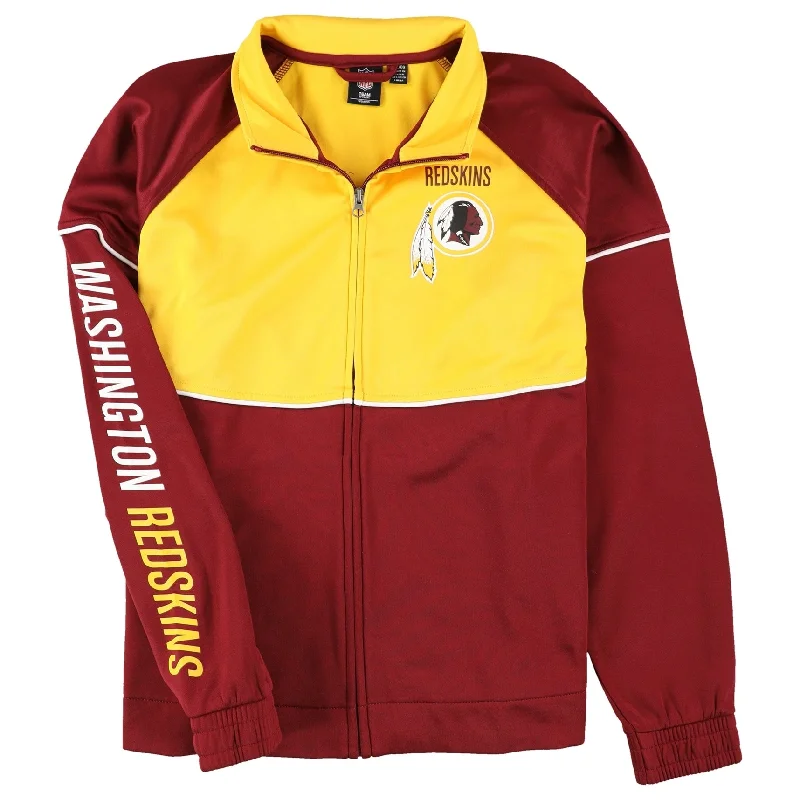 G-III Sports Womens Washington Redskins Track Jacket Sweatshirt, Red, X-Large