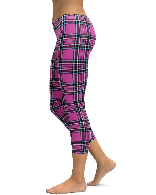 Pink Tartan Capris