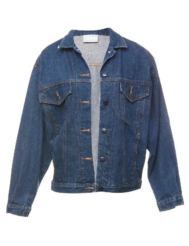 Dark Wash Classic Denim Jacket - M