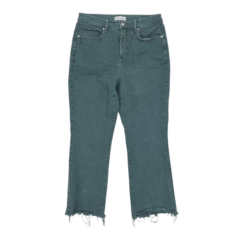 Jeans Straight By Loft In Green Denim, Size:8