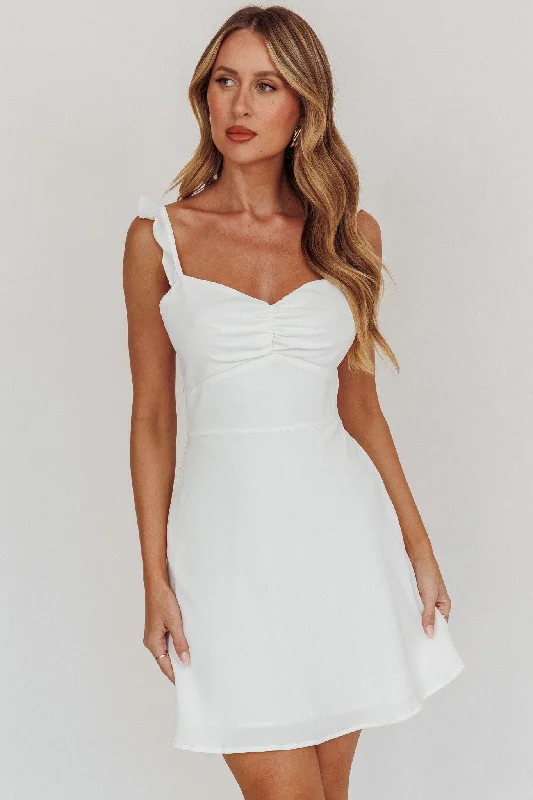 Camille A-line Mini Dress White