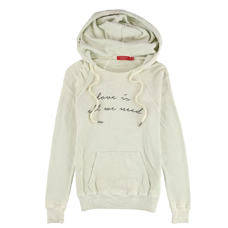 n:philanthropy Womens Love Is All We Need Hoodie Sweatshirt, Beige, Small