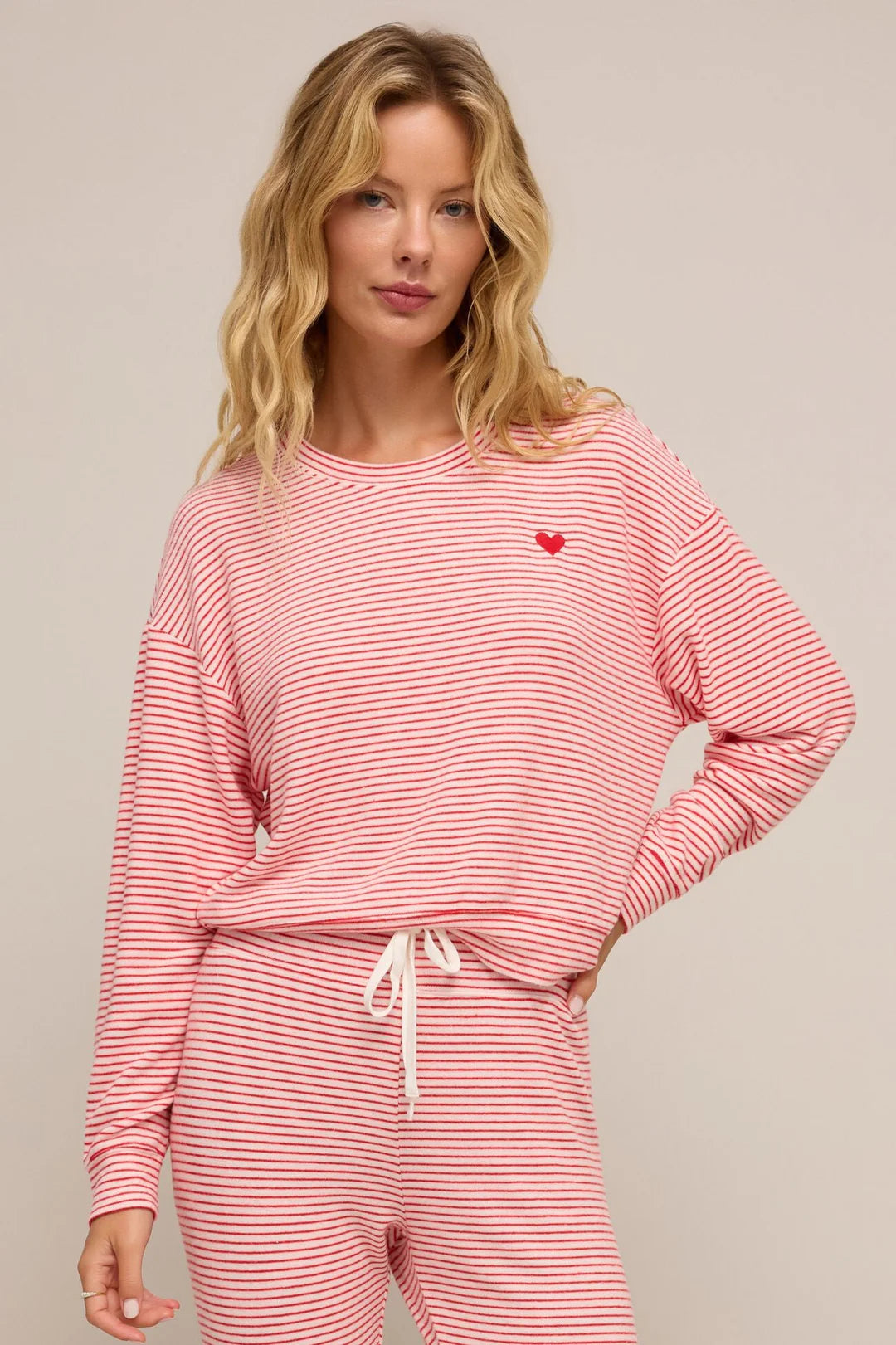 Z Supply Bisous Stripe Lounge Top