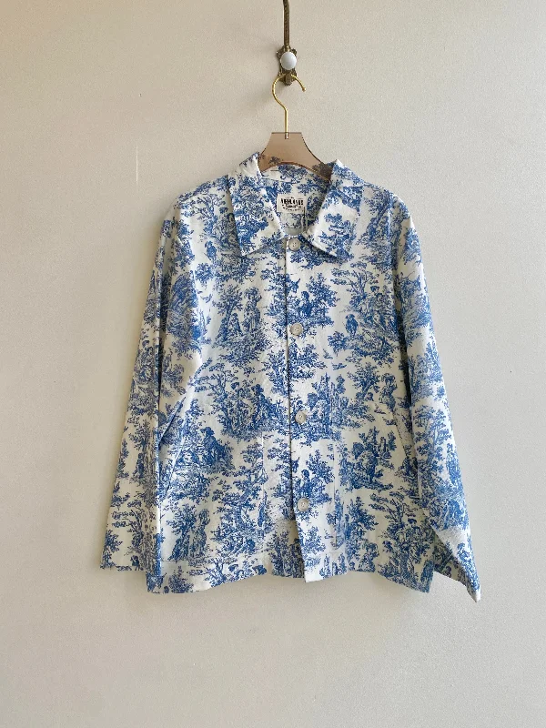 Blue Toile Utility Jacket