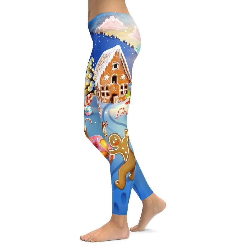 Gingerbread House Leggings