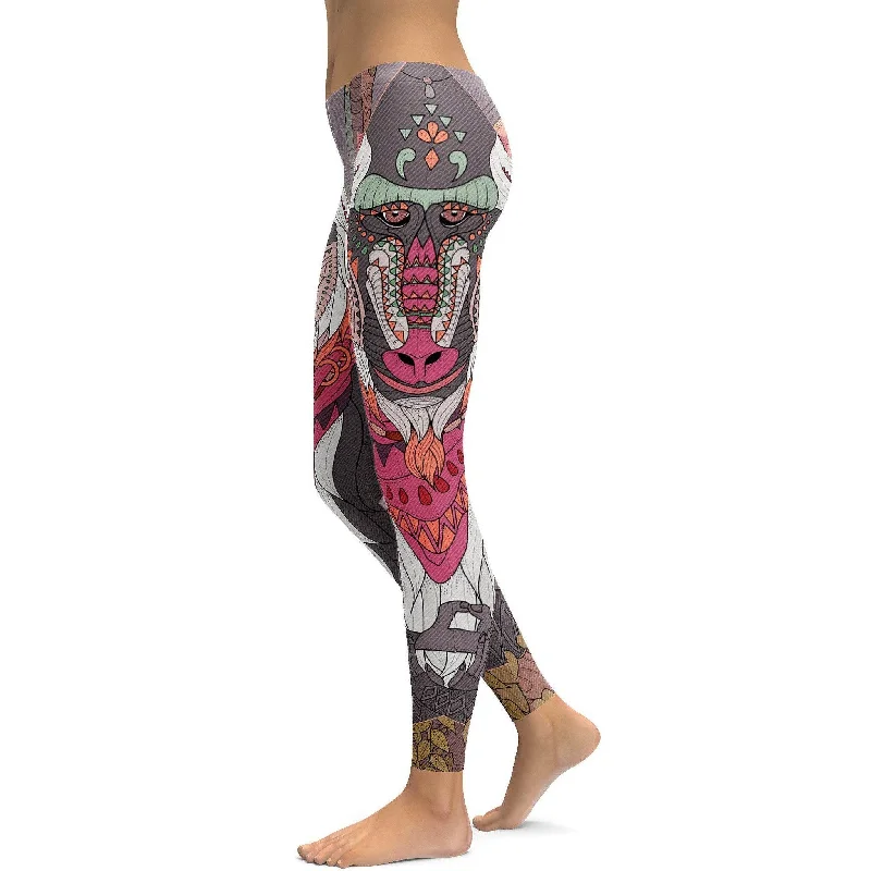 Rafiki Inspired Wise Baboon Yoga Leggings