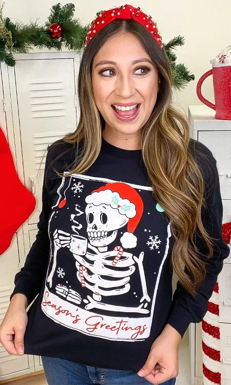 Skeleton Season's Greetings Tee *Online Only*