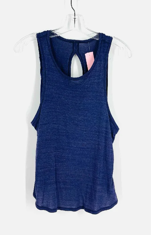 Lululemon Athletica Size 6 Purple/Gray Variegated Layered Top-Sleeveless