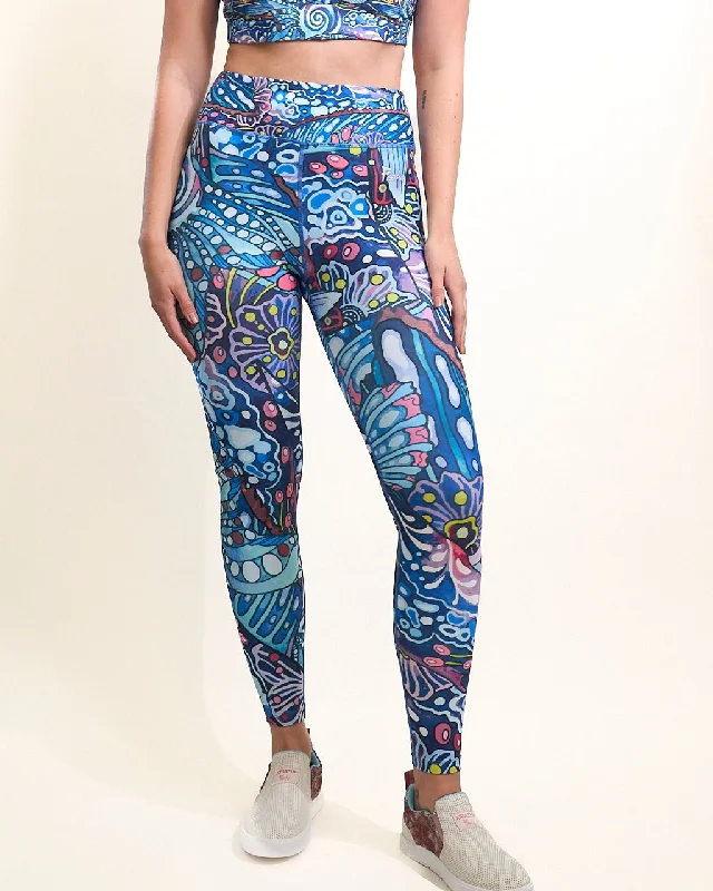 Enchanted Grayling High-Waisted Leggings