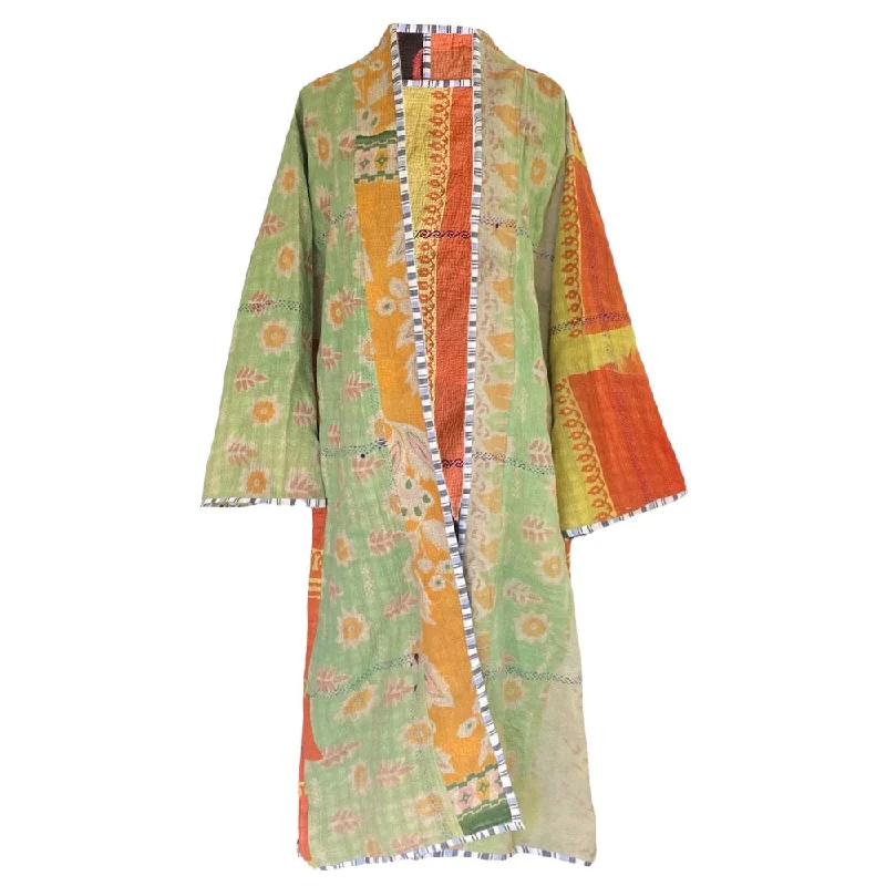 Dyani cotton quilted vintage kantha coat ONE OF A KIND