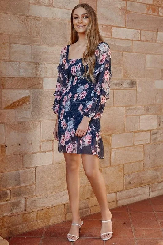 Gail Dress - Navy Floral (Final Sale)