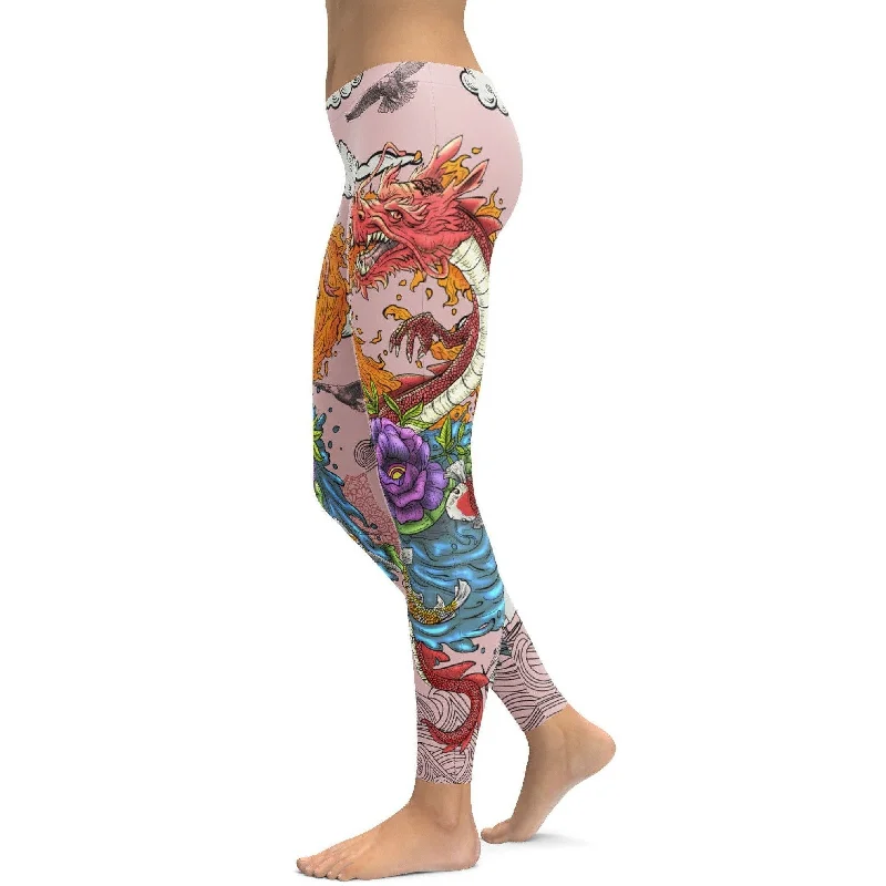 Tattooed Dragon Leggings