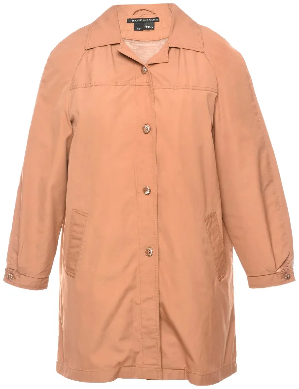 Single Breasted Trench Coat - L