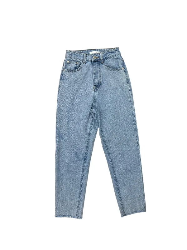 Jeans Straight By DISSH In Blue Denim, Size: 6