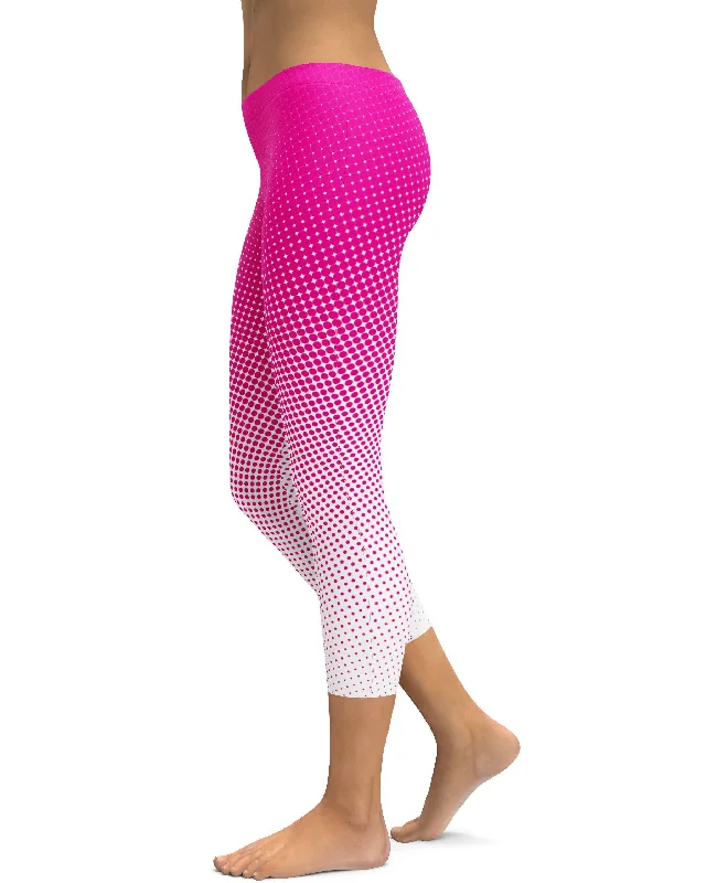 Pink Halftone Capris