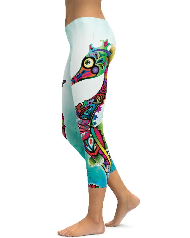 Ornamental Seahorse Capris