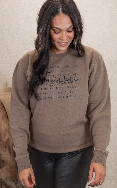 Frigidphobic Defination Garment Dyed Sweatshirt | Comfort Colors** Streetwear Style for 